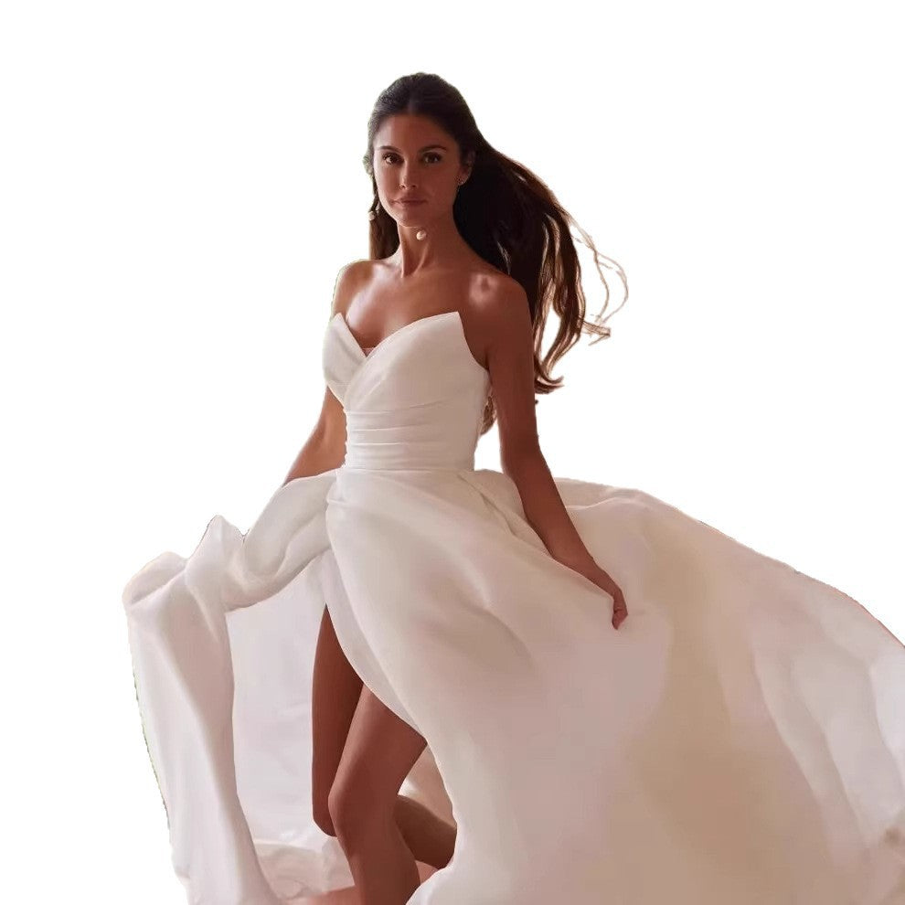 Elegant Slit-Train Women's Evening & Formal Dress