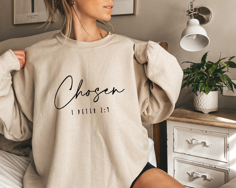 Women's Floral & Letter Print Long Sleeve Pullover