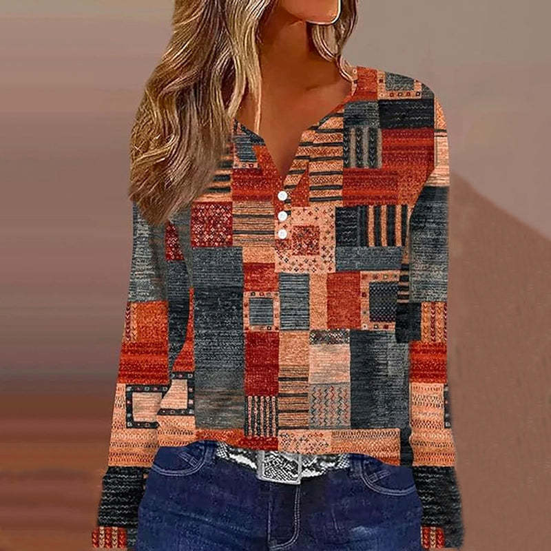 Vibrant 3D Digital Print Casual Sweet Women's T-Shirt