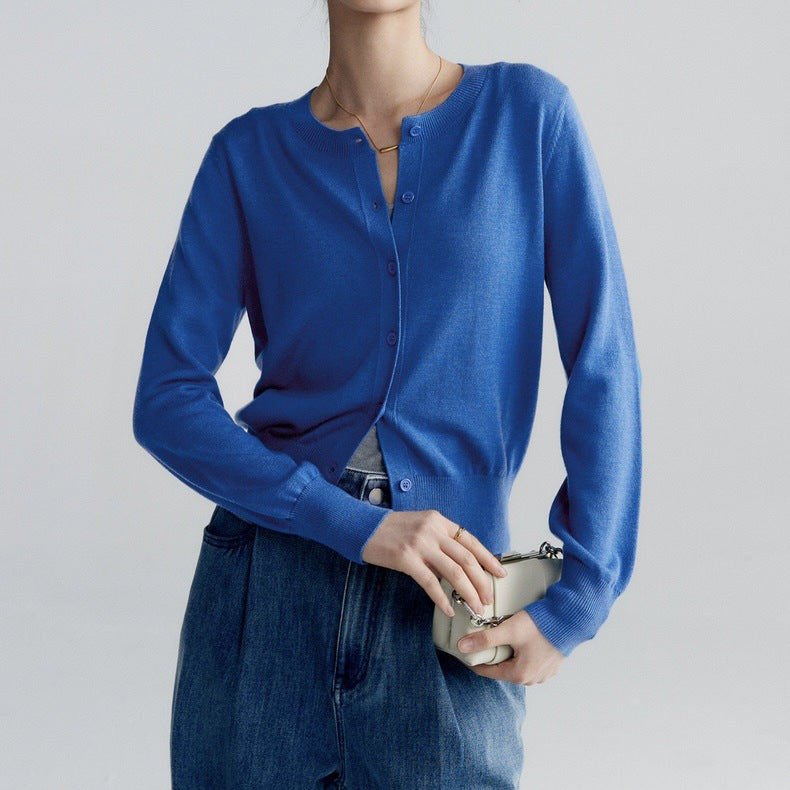 Spring and Autumn Fashion Temperament Wild Thin Bottoming Top for Women