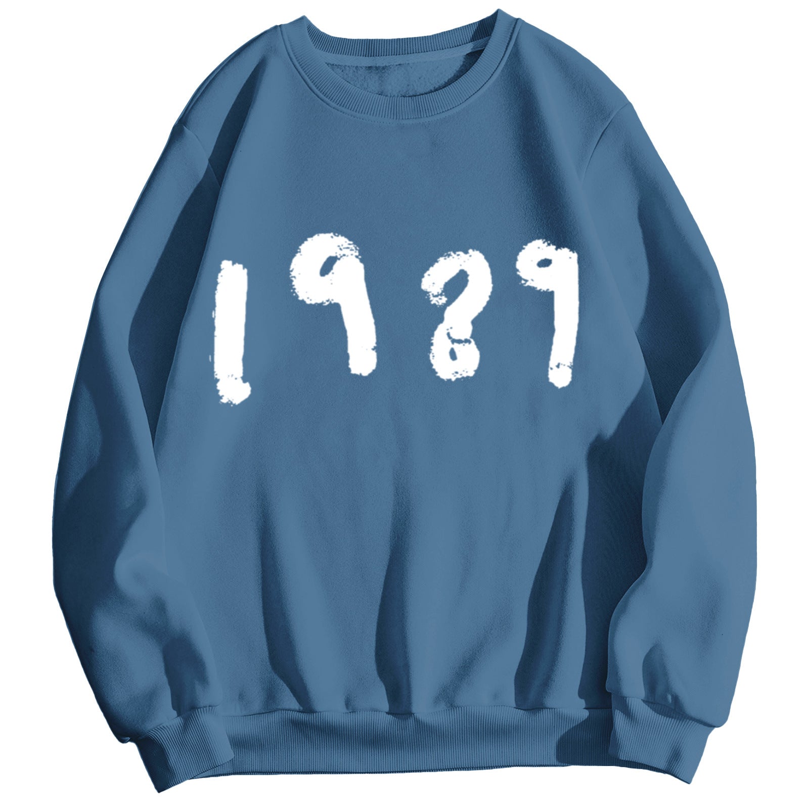 Women's 1989 Casual Long Sleeve Loose Round Neck Sweater
