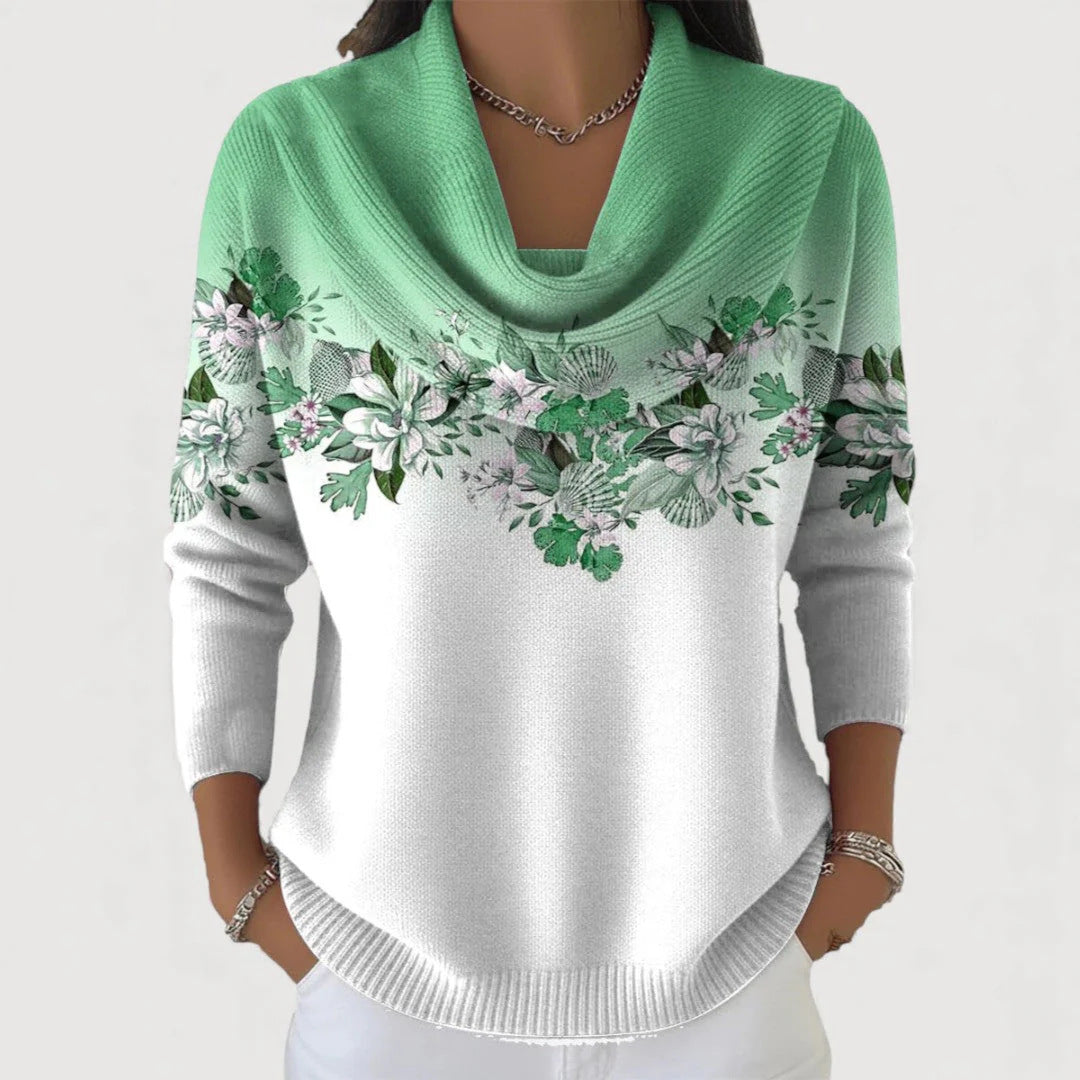 Womens Casual Loose-fitting Pullover Hoodie with a Cowl Neck