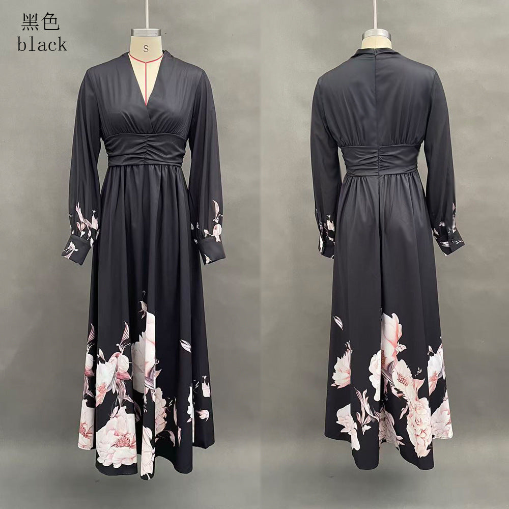 2026 Spring Long Mesh Patchwork French Slim Fit Dress Versatile Pri…