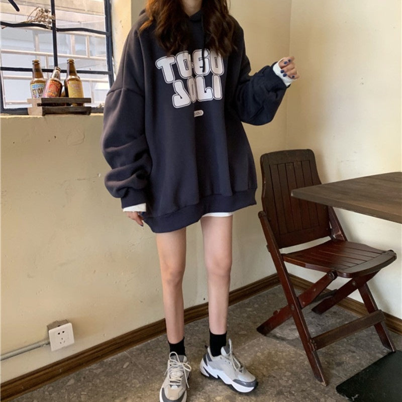 Women's Fleece-Lined Thickened Hooded Jacket