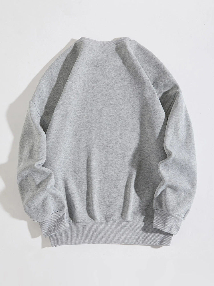 Women's Cozy Fleece-Lined Slogan Crewneck Sweatshirt