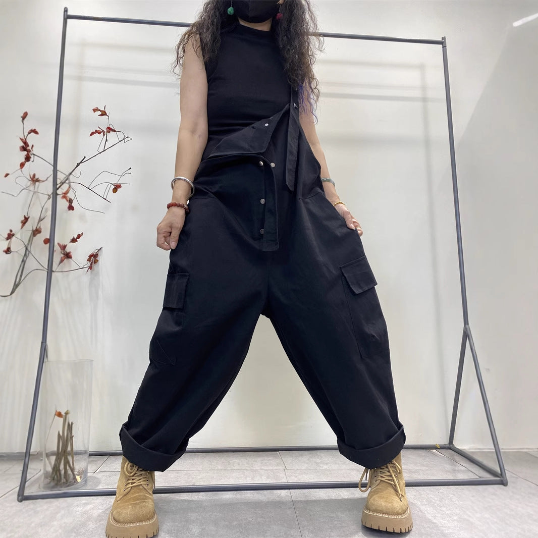 Plus-Size Minimalist Straight-Leg Casual Pants
