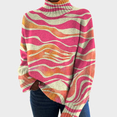 Christmas Women's Printed Wear Turtleneck Sweater