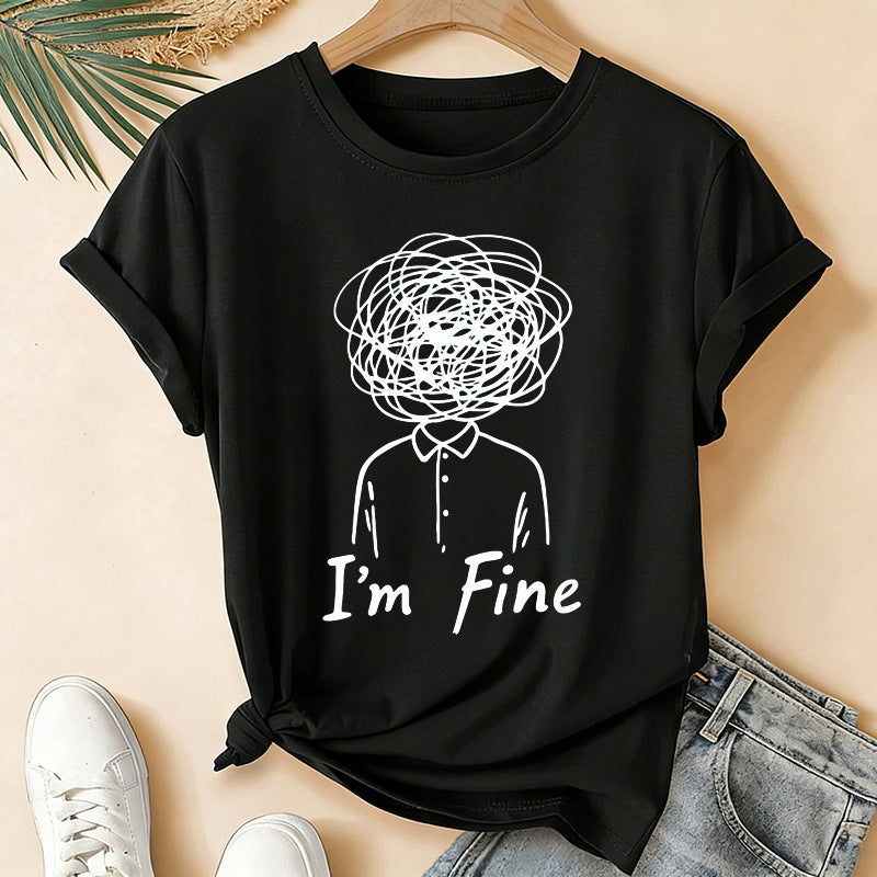 Fun Graphic Short Sleeve T-Shirts for Women