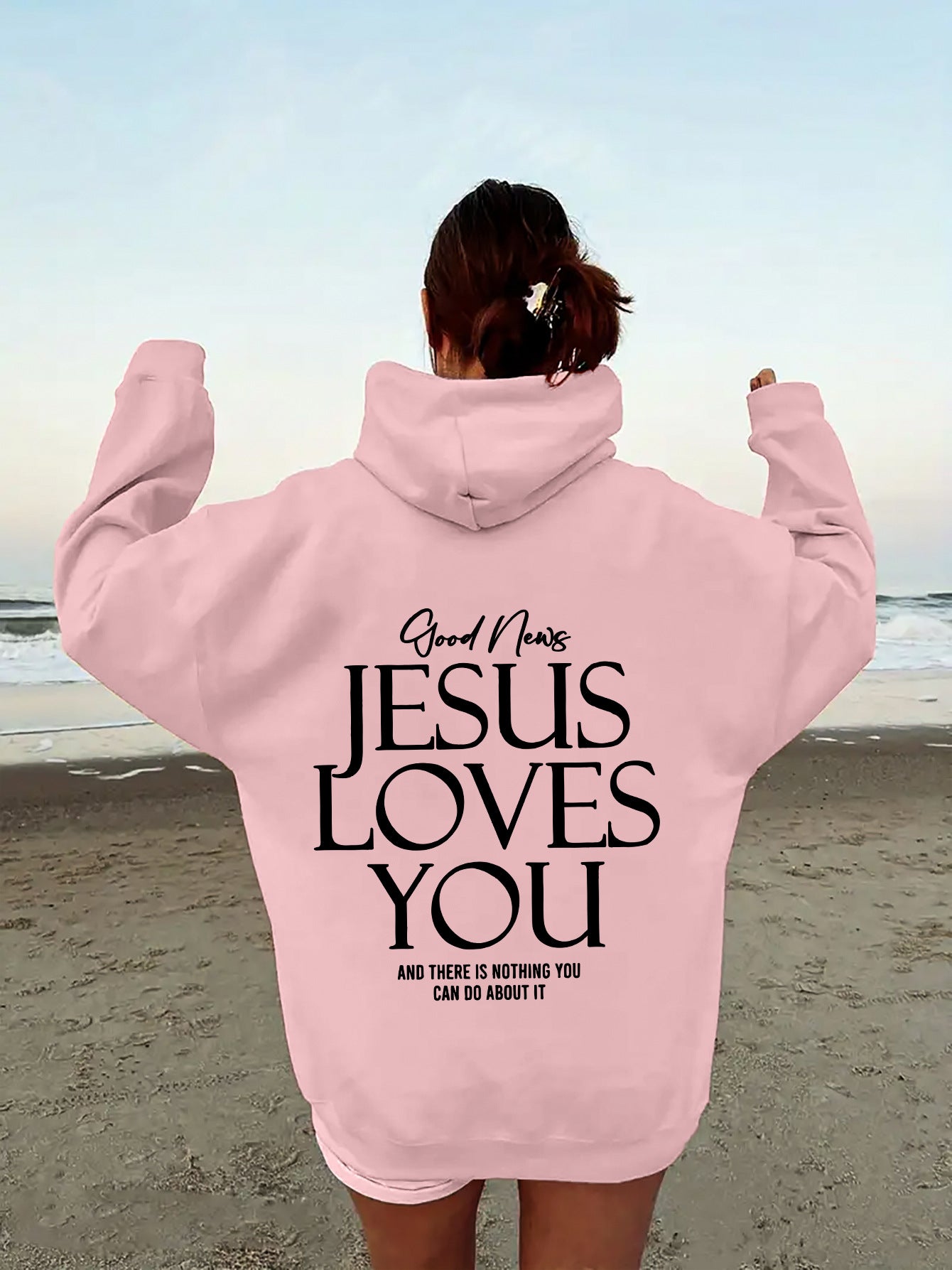 Dear Person Behind Me Positivity Hoodie with Pocket