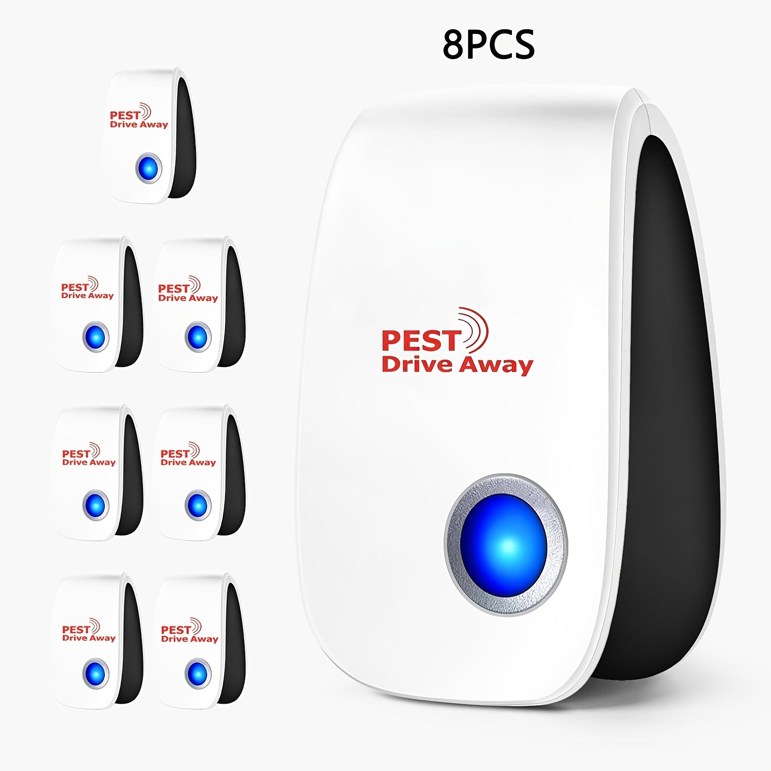 Whole House Insect Repellent Plug-In Device with 360° Soundwave Technology