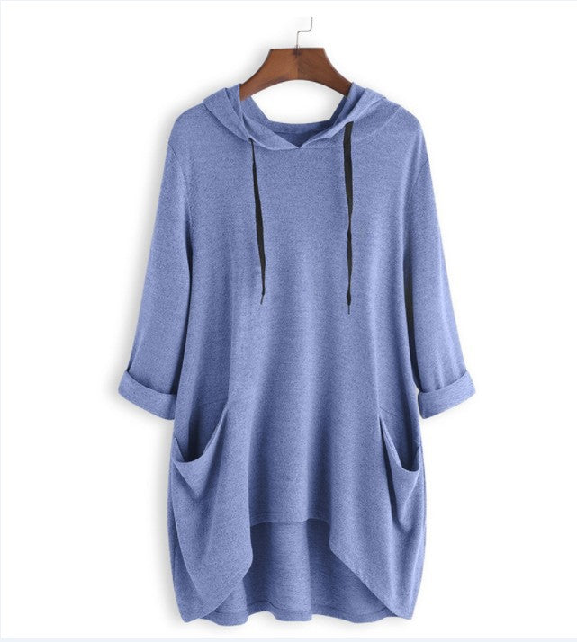 Women's Cozy Cashmere Hooded Pullover T-Shirt