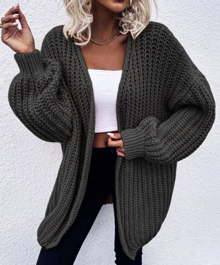 New Stylish Loose-fitting Knitted Cardigan Sweater