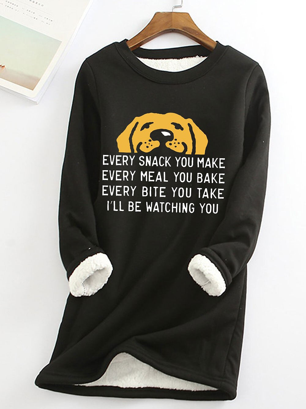 Women's Fleece-Lined Thermal Crewneck Sweater