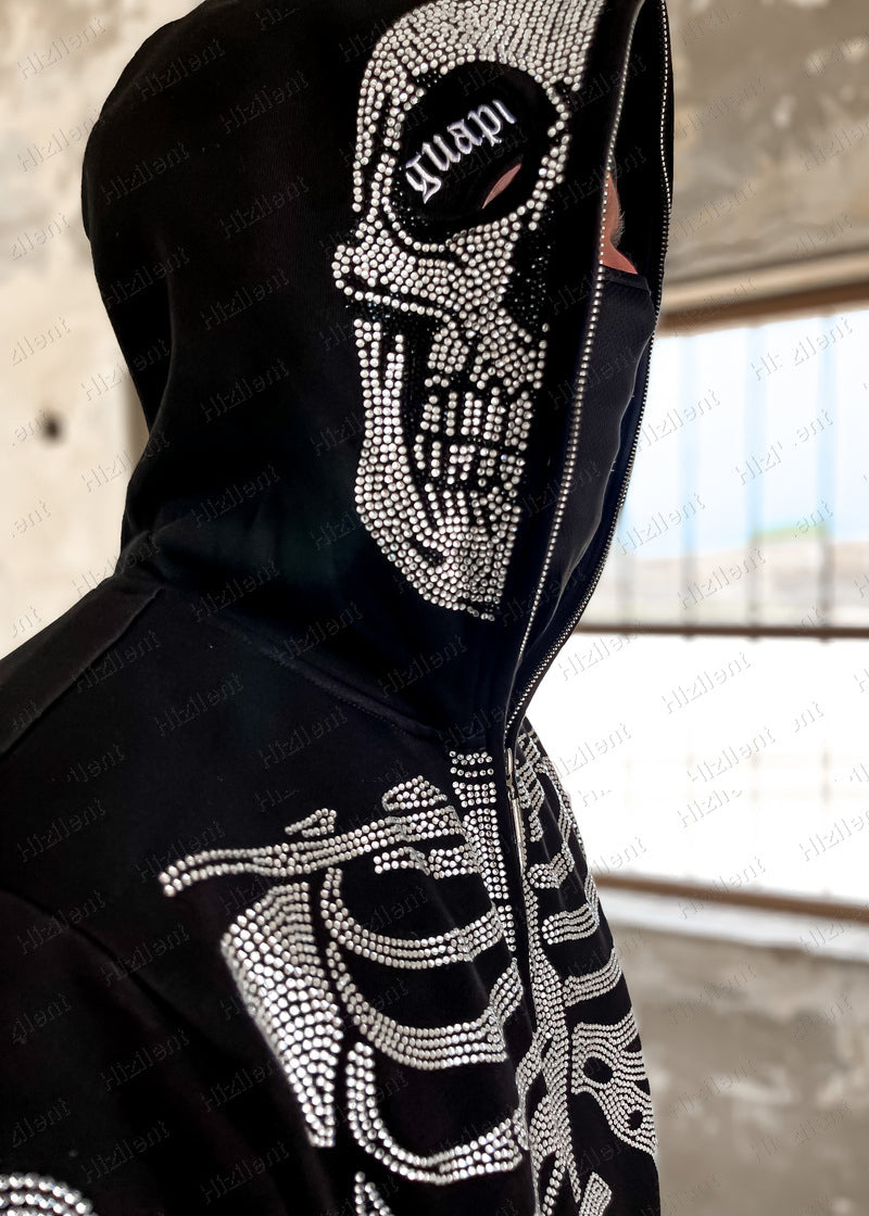 Personalized Graphic Embroidered Loose Pullover Hoodie