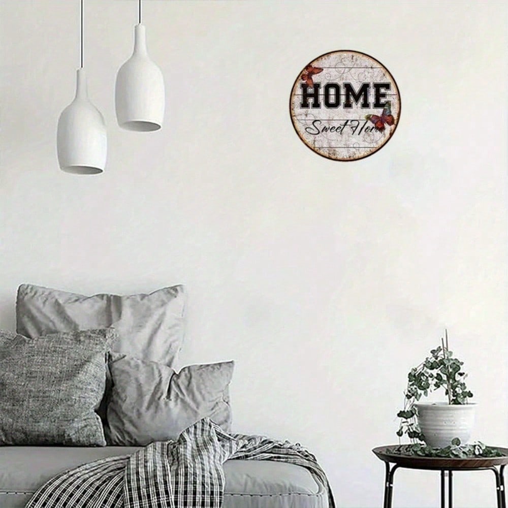 Retro Metal Sign Decor