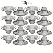 Bathroom Sink Drain Strainer and Hair Catcher with Mesh Filter
