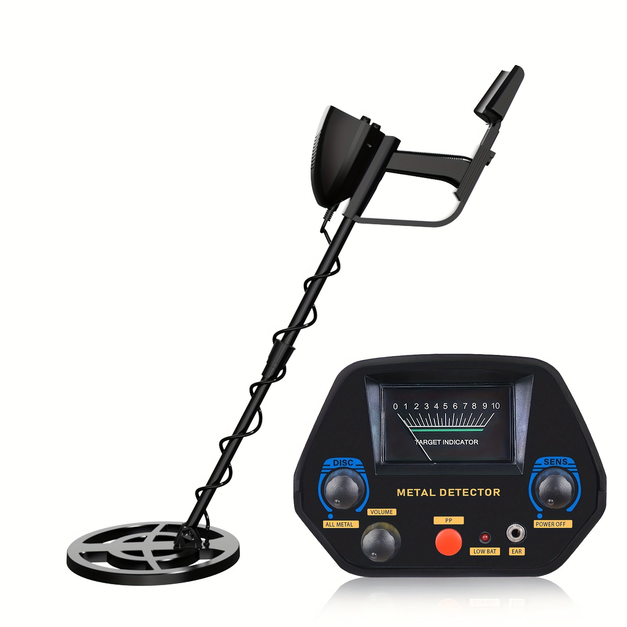 High‑Sensitivity Outdoor Metal Detector with All‑Metal Discrimination and Positioning Functions
