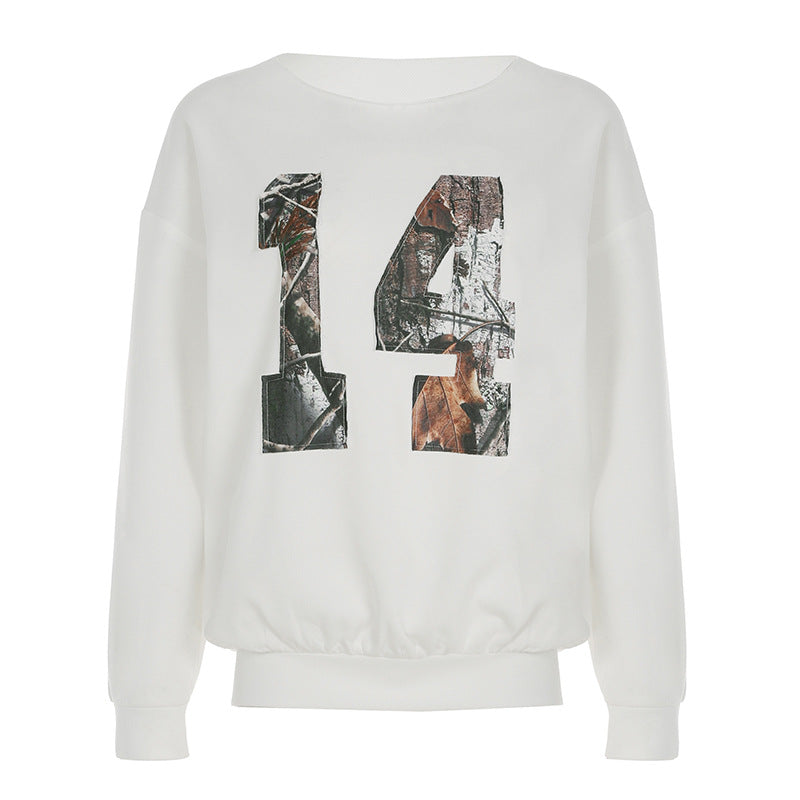 Chic Leopard Print Frayed Streetwear Sweater