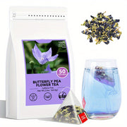 Butterfly Pea Flower Tea Bags, 50 Count, 62.5g