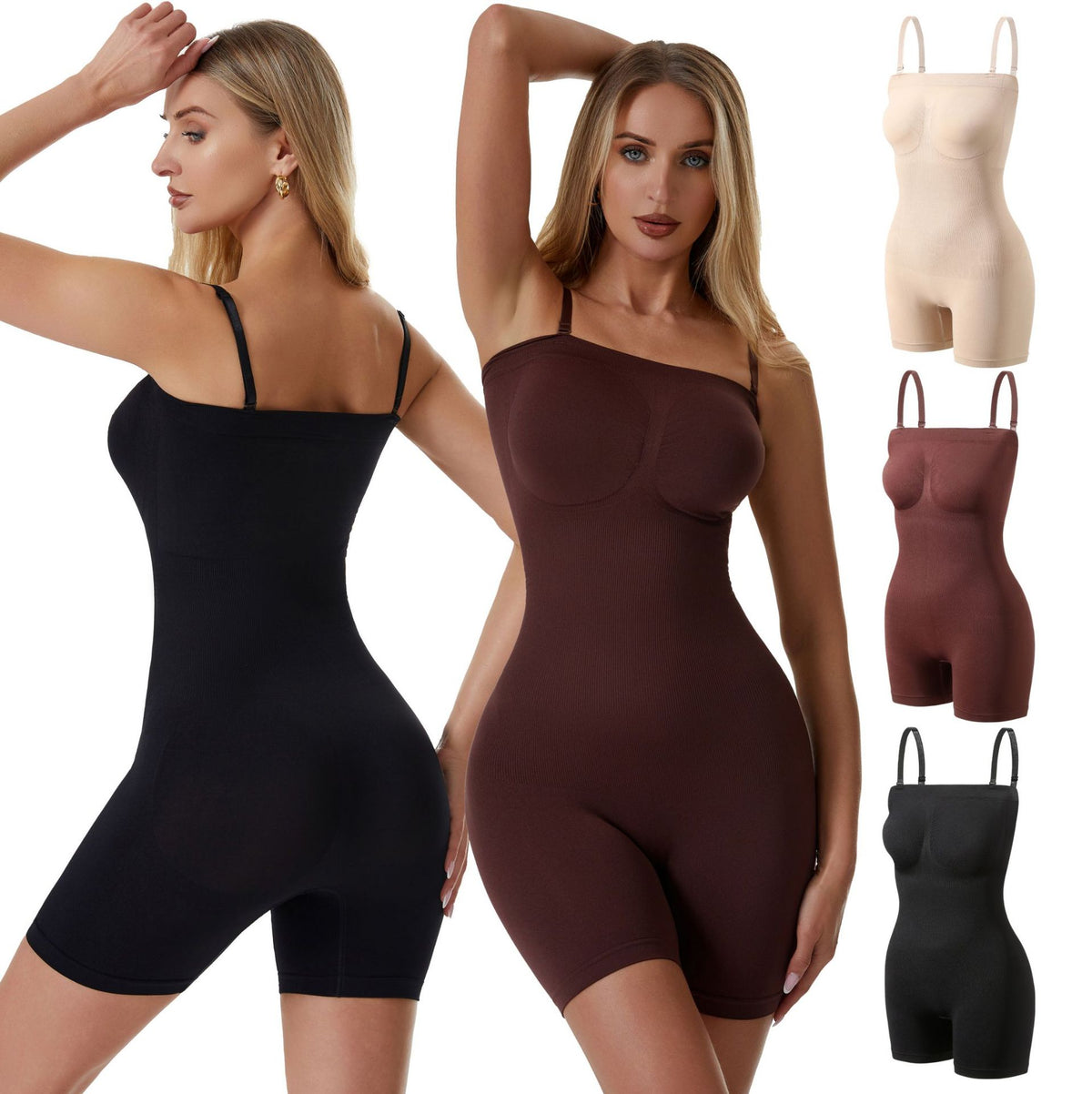 Plus Size Tummy Control Shaping Bodysuit & Butt Lifter
