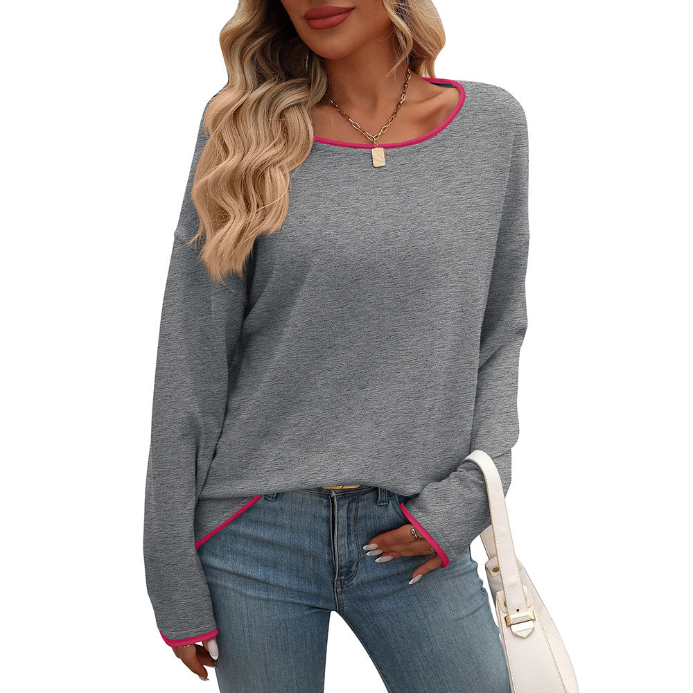 Cozy Colorblock Long Sleeve Pullover Sweater