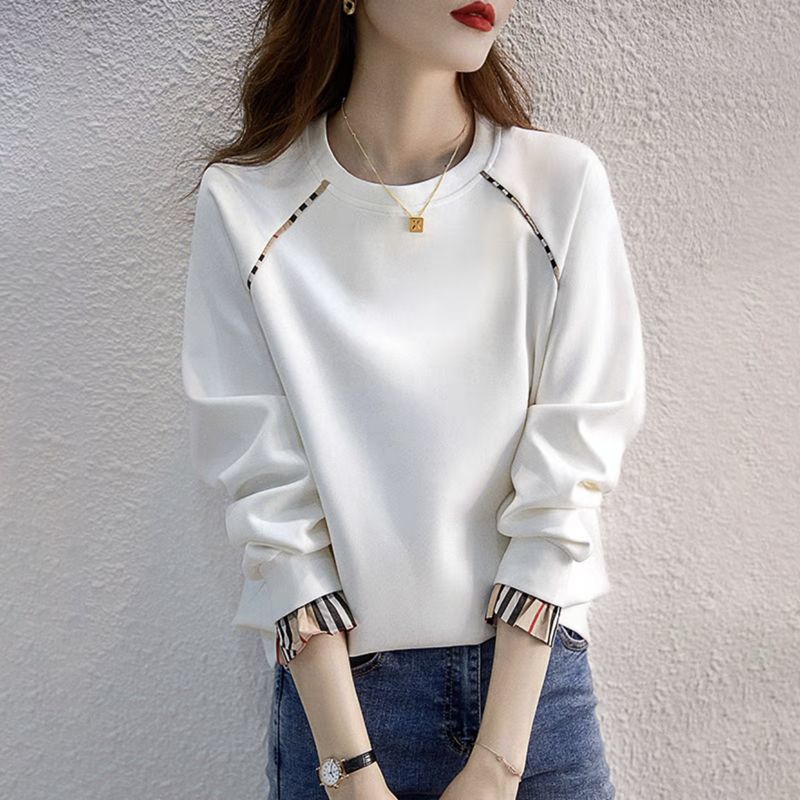 Korean-Style Loose Cotton Hooded Sweater for Women