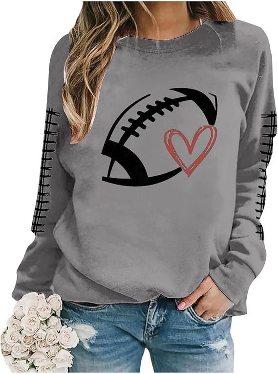 Women's Geometric Print Baseball Pullover Sweatshirt