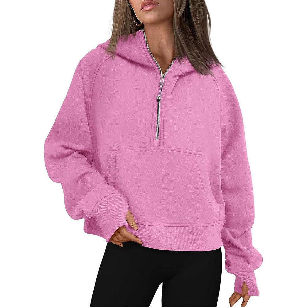 Cozy Fleece-Lined Zip-Up Winter Hoodie