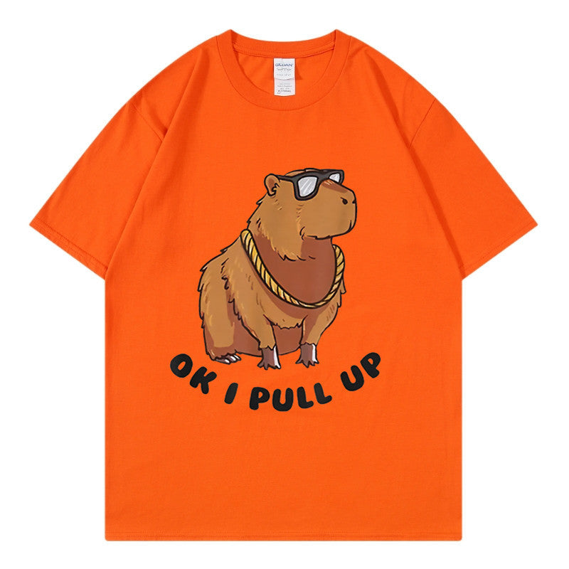 Men's Hip Hop Graphic Tee Loose Streetwear T-Shirt