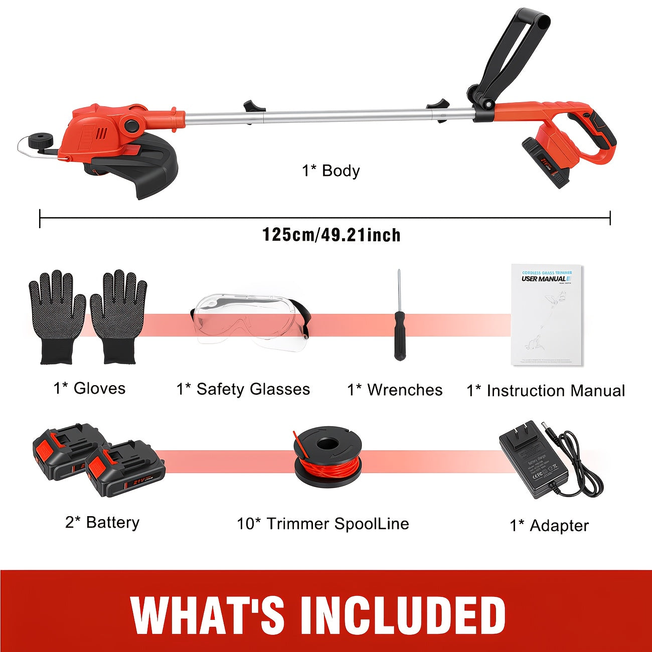 Cordless Electric Lawn Mower with Lithium-Ion Battery - Powerful Yard and Garden Performance