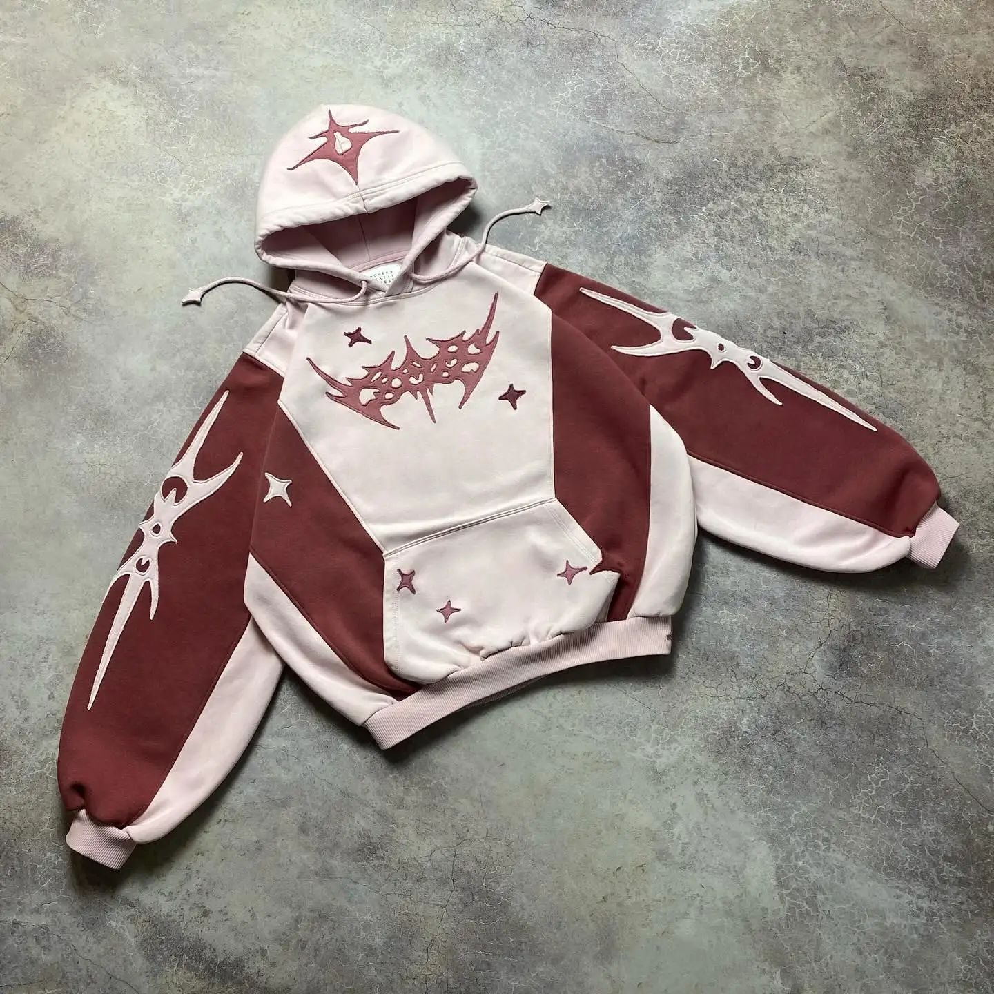 Chic Embroidered Long Sleeve Pullover Hoodie for Women
