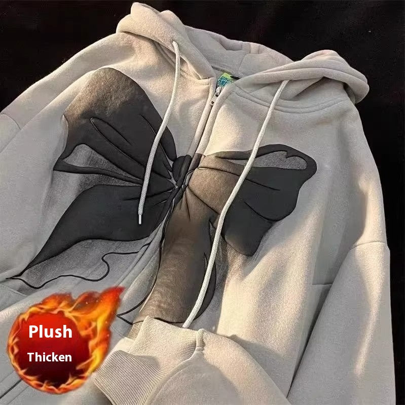 Sweet Cool Fleece-Lined Zipper Jacket