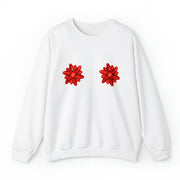 Cute Cartoon Print Crewneck Sweatshirt for Women