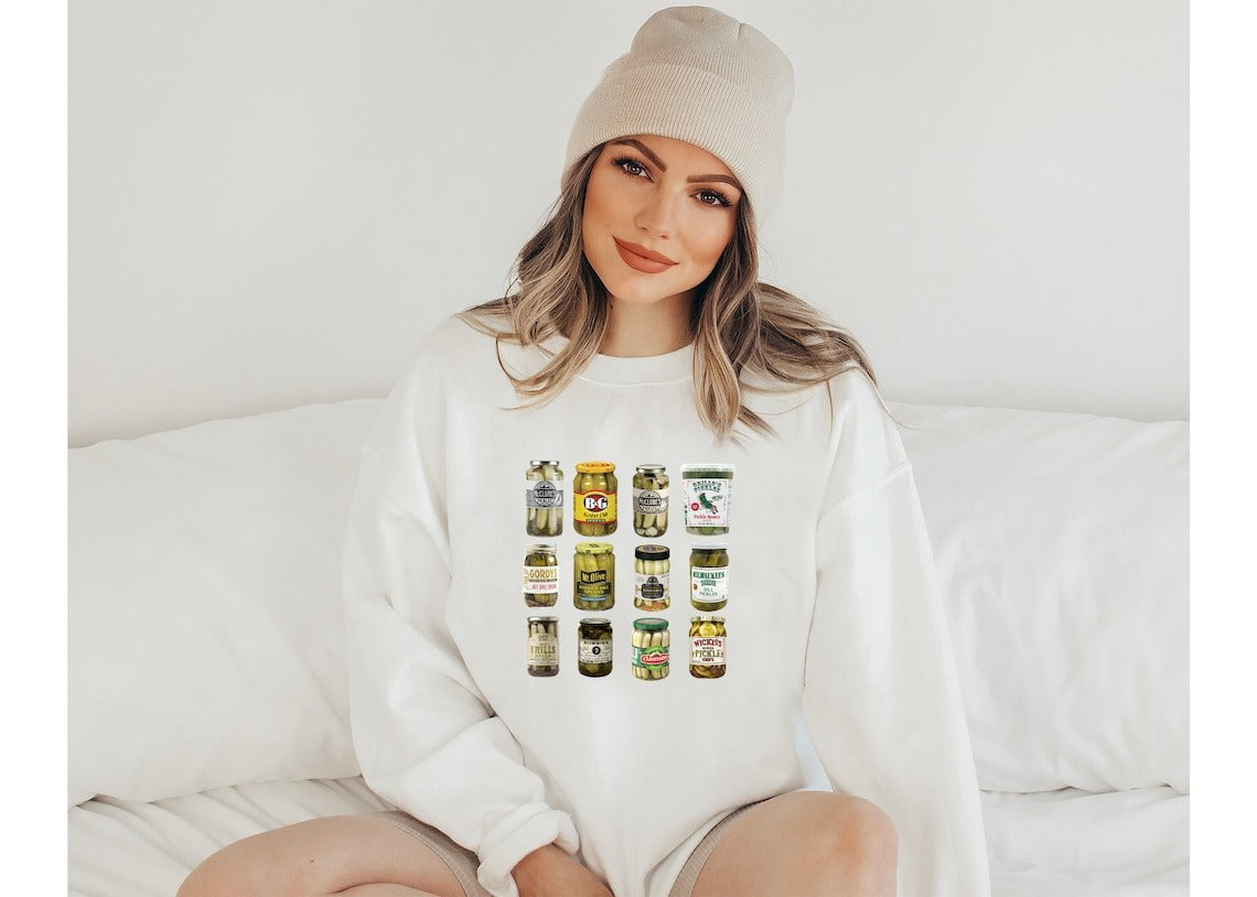 Women's Loose Letter Print Round Neck Pullover Sweater