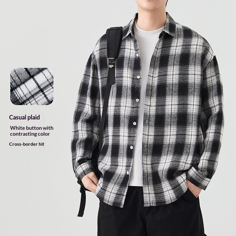 Men's Simple And Versatile Korean-style Casual Shirt