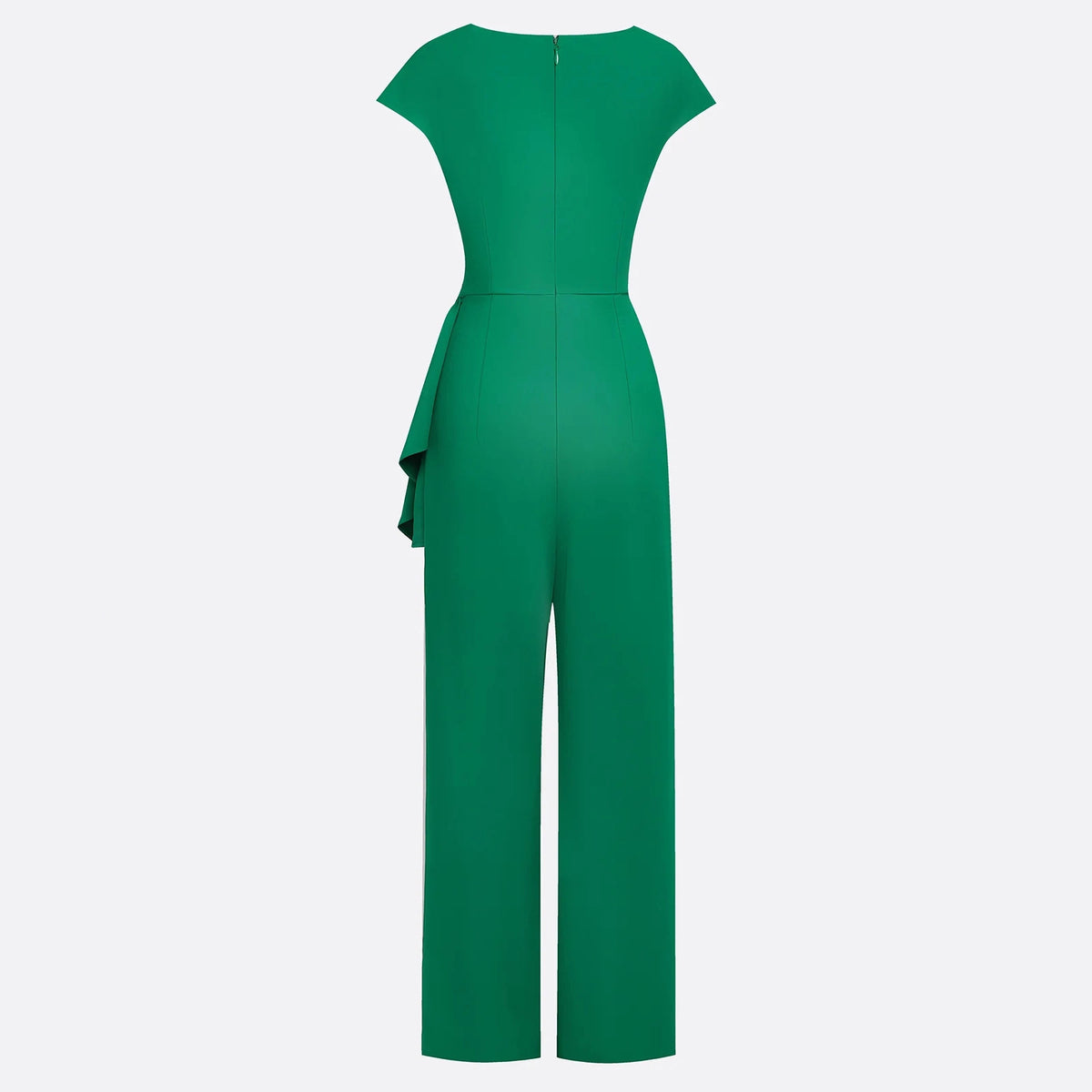 Elegant Sleeveless Cowl-Neck Belted Jumpsuit