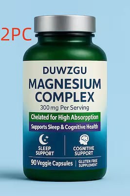 Magnesium capsule supplement with glycinate, malate and theanine – 90 count