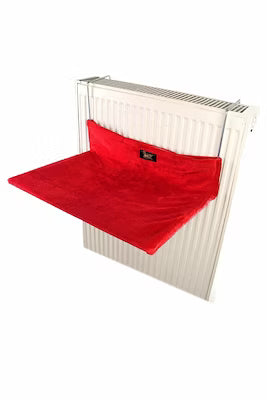Foldable heated cat bed with plush mattress 50 x 40 cm