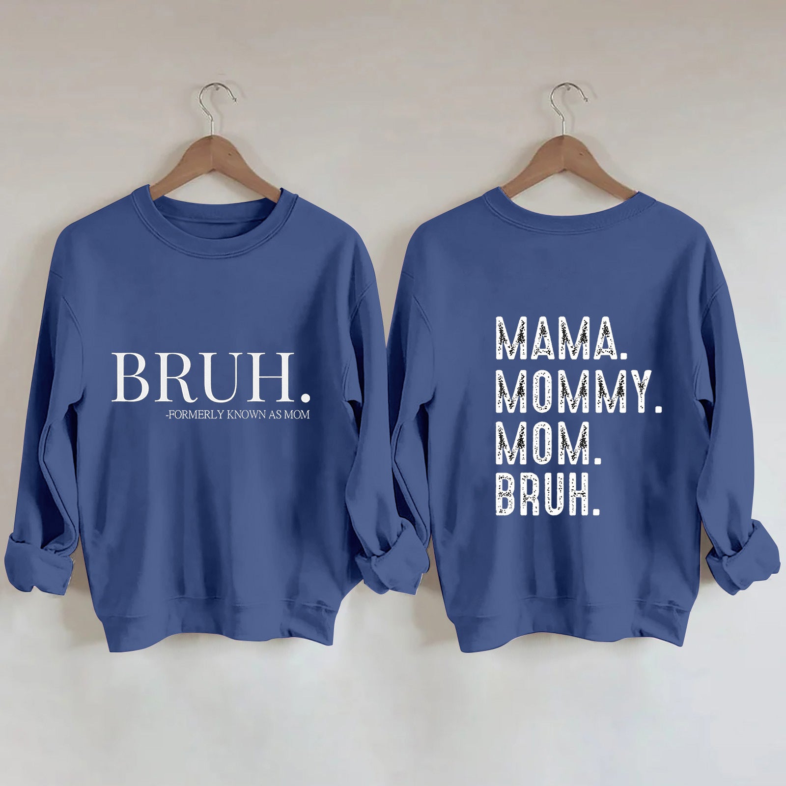 Trendy Letter Print Round Neck Hoodie for Women