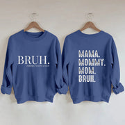 Trendy Letter Print Round Neck Hoodie for Women