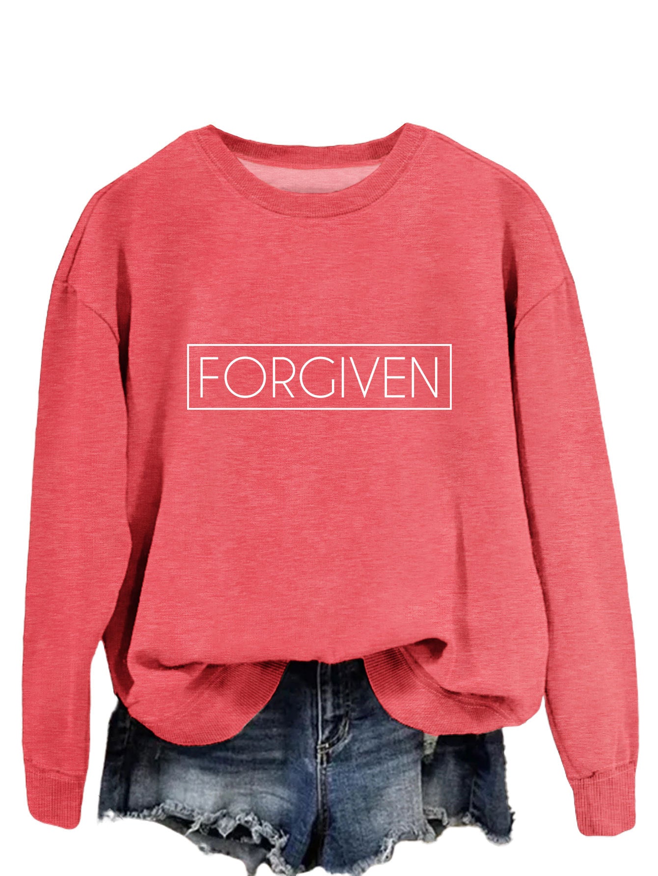 Trendy Loose Long Sleeve Printed Sweatshirt