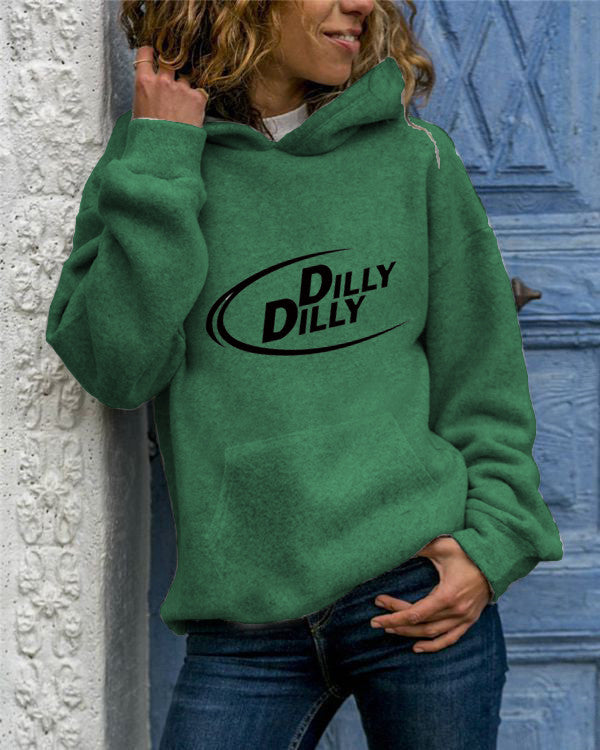 Animal Print Hooded Sweatshirt - Cozy Long Sleeve Pullover