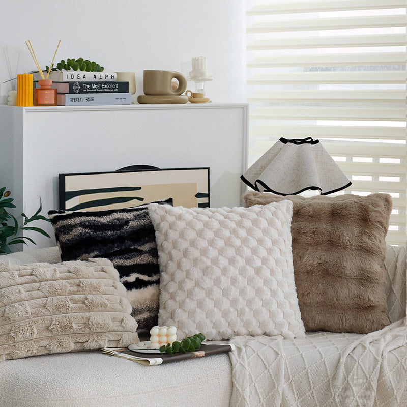 Luxury Plush Winter Throw Pillow Cover | Cozy Home Decor