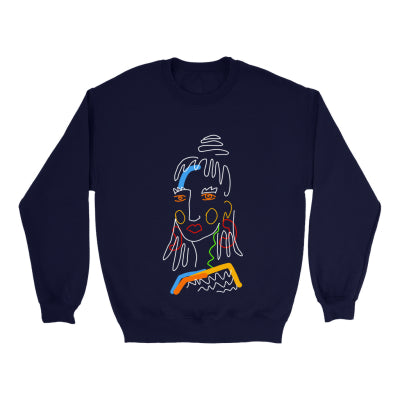 Cute Cartoon Print Slim Fit Pullover Sweatshirt