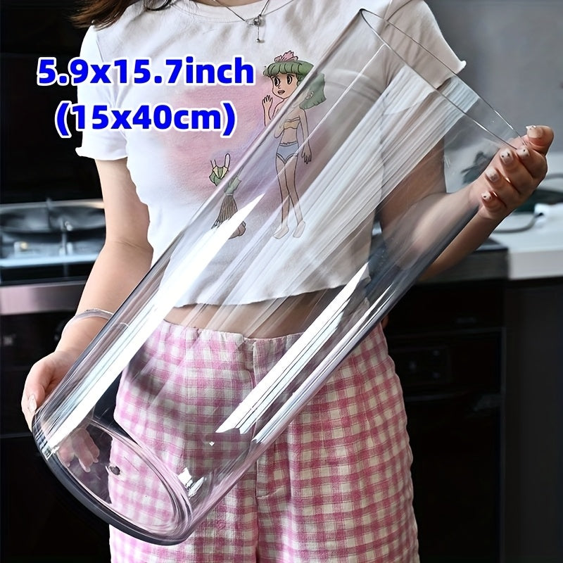 A Transparent Tabletop Vase, with a Wide Mouth of 5.9 Inches (15 Cm), Available in 5 Sizes, Made of Durable Acrylic Material, Suitable for Home Decoration in Kitchens, Living Rooms, Wedding…