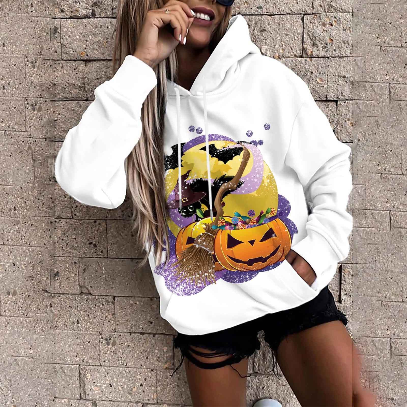 Women's Halloween Padded Streetwear Sweatshirt
