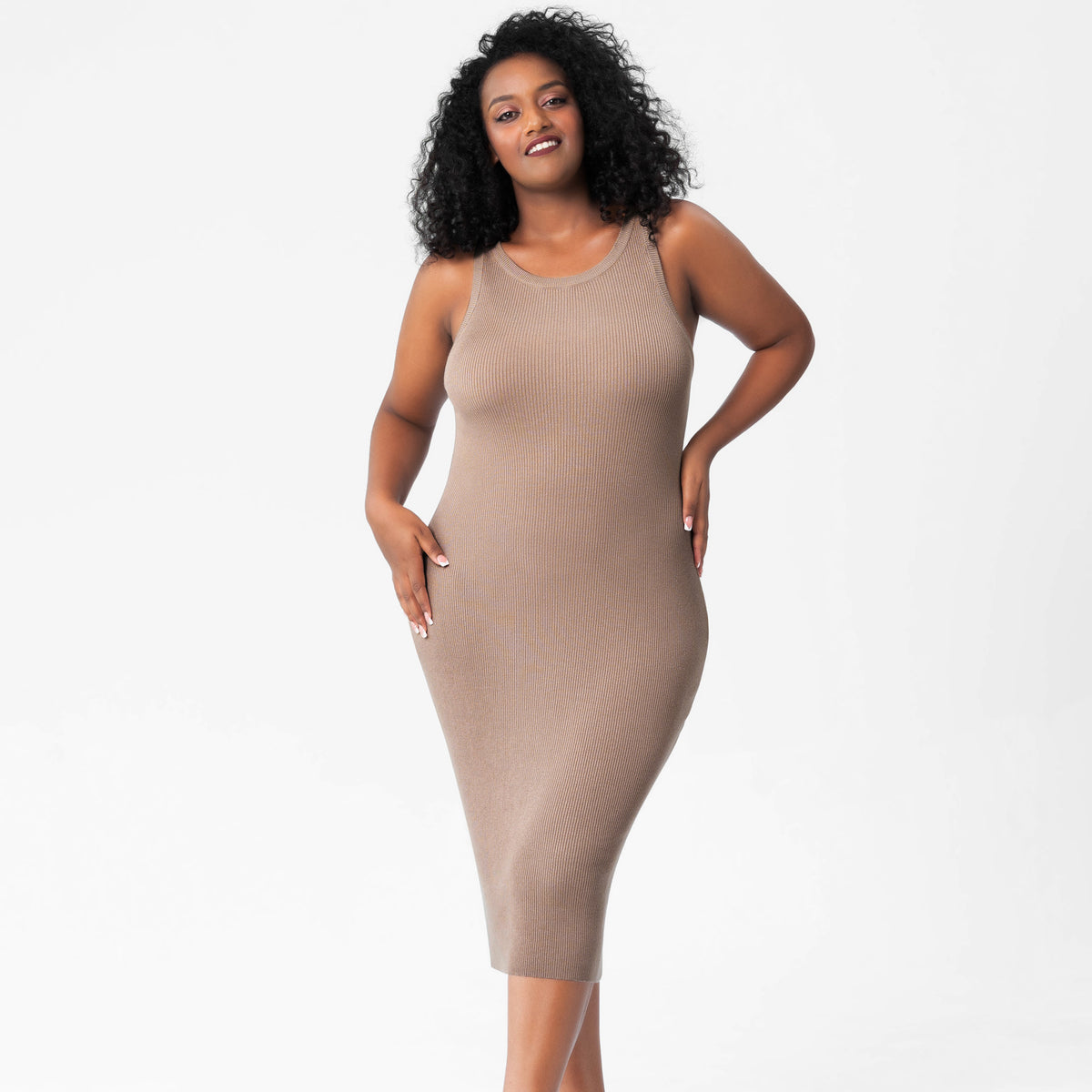 Women's Knitted Skinny Sheath Dress