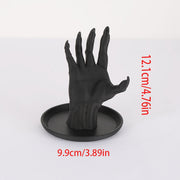 Gothic Plastic Jewelry Display Stand with Multi‑Hook and Elastic