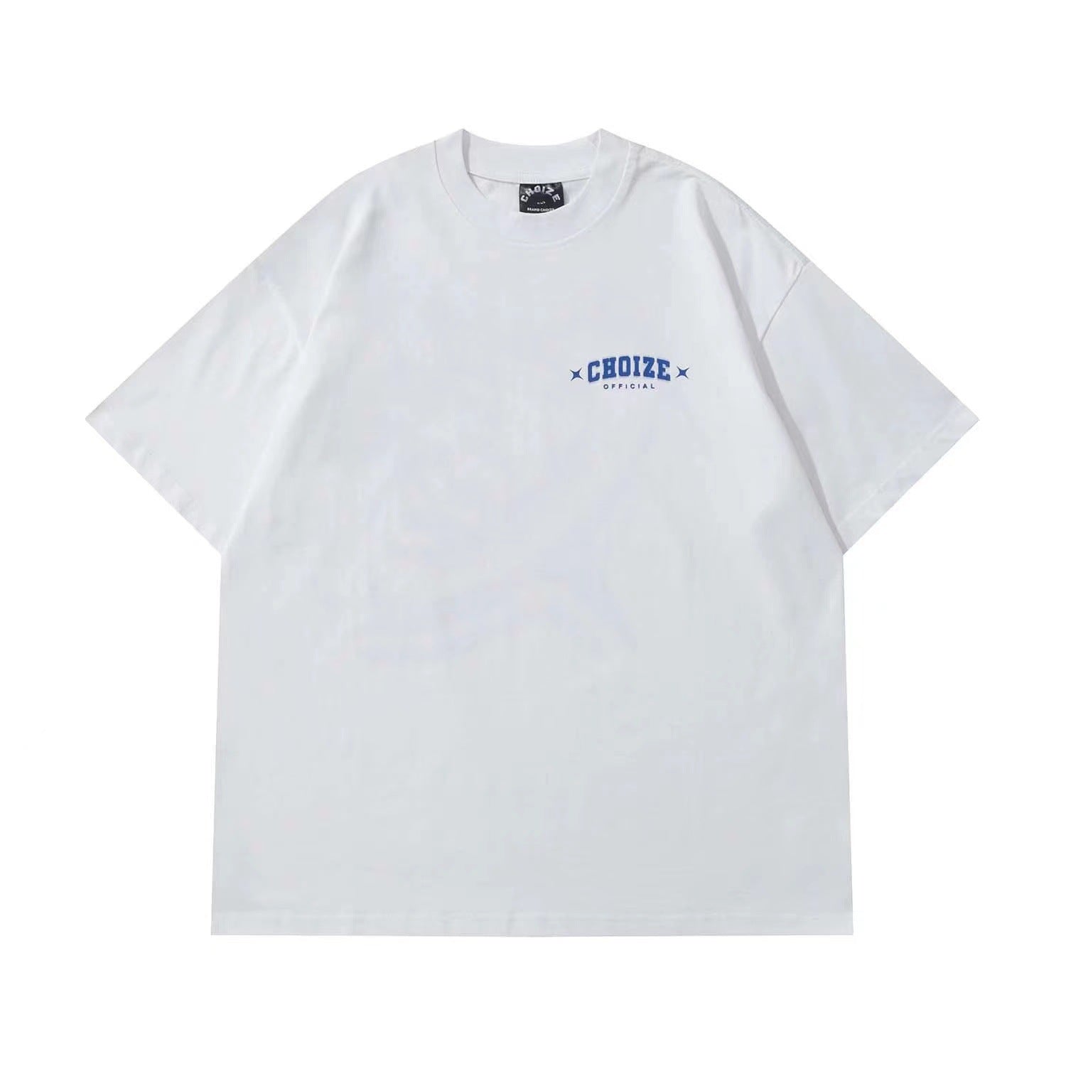 Phantom Letter Print Loose Short-Sleeve Tee
