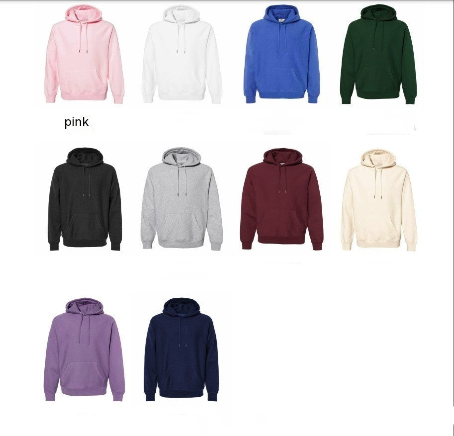 Custom Initial Round Neck Pullover Hoodie